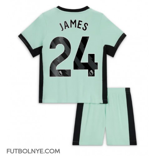 Camiseta Chelsea Reece James #24 Tercera Equipación para niños 2023-24 manga corta (+ pantalones cortos)